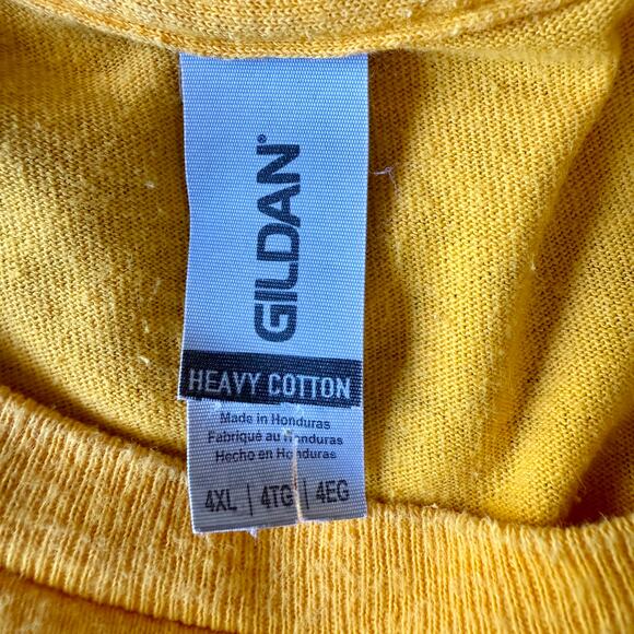 Gildan Missouri Tigers heavy cotton tee 4XL relaxed -‎ Mizzou gold - Picture 6 of 7